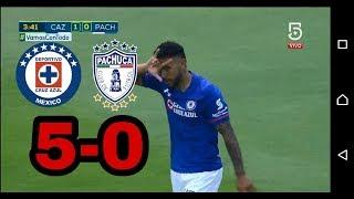 Cruz azul vs Pachuca 5-0 | Resumen Clausura 2018 Liga Mx