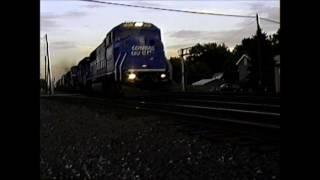 Conrail TV train at Porter, IN - July 1995