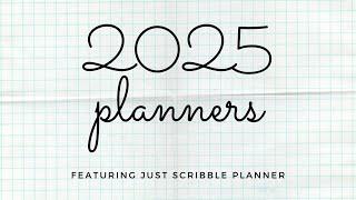 2025 planners! Featuring @JustScribble horizontal planner