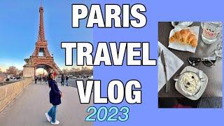 Paris Vlog 2023 | Travel Vlog: Eiffel Tower & other touristy things – First Time! 