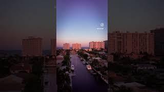 Full moon - sunset - Fort Lauderdale Florida