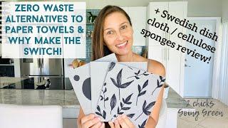 Household must have?! Swedish dish cloths / cellulose sponges review | Paper towel reusable swap!