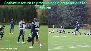 Seahawks return to practice set sights on Falcons