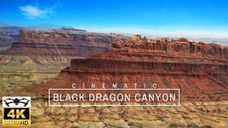 America's Black Dragon Canyon Revealed through Drone Views 4K Cinematic