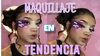 MAQUILLAJE EN TENDENCIA //  tape trend makeup TUTORIAL ️