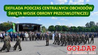 Defilada podczas centralnych obchodów Święta Wojsk Obrony Przeciwlotniczej | Gołdap 2024