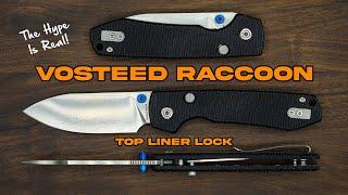 Vosteed Raccoon Knife Review Unboxing | Top Liner Button Lock