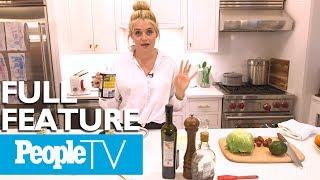 Daphne Oz Cooks A Smokey Salmon & Avocado Wedge Salad, Tours Her Kitchen & Home | PeopleTV