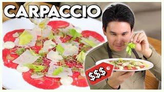 Oxfilé Carpaccio som på Restaurang!