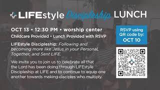 9:30am: (Live) - LIFER - "Radical Generosity" - Dr. Chad Grayson