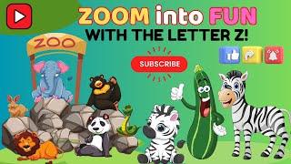 Letter Z Song for Kids | Learn the Alphabet with Zebra, Zoo, and Zigzag | ABC Phonics Song