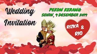 Video Undangan pernikahan Rizka & Rio