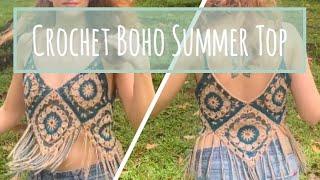 Crochet Boho Top Tutorial | Summer Top DIY