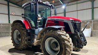 Checking out a MASSEY FERGUSON 8S !! Tom Lamb FARM TOUR part 2