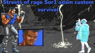 Streets of rage 4 Custom Survival with Sor1 Adam until I get smoked #enjoy  #recommended #yt