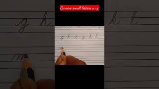 Cursive small letters a-z #shorts