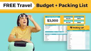 FREE Travel Budget Spreadsheet + Vacation Packing List! ️