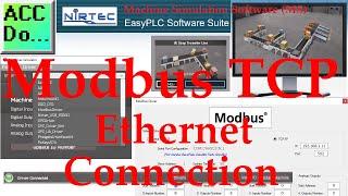 Machine Simulation Software (MS) Modbus TCP Ethernet Connection