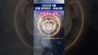 [무료운세] 7월, 원숭이 띠 요약편  흐름을 놓치면, 복은 남의 것이다