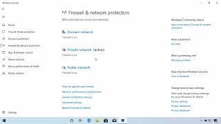 42: Windows 10 | Firewall & Network Protection - Windows Security | Beginners To Advance Course