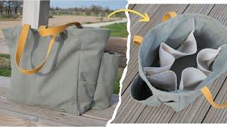 Easy sewing - a large compartmentalized bag - multi-pocket!