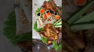 Дасторкон, холодные закуски. Нарезка #той #тост