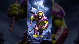 Animals convert Thor power  #Shorts #avengers