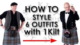 How to style 6 Outfits with 1 Kilt?