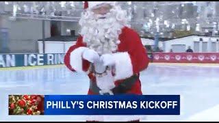 Santa skates into Dilworth Park to start the winter season