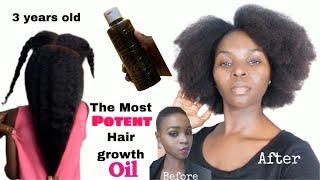 Most potent diy hair growth oil massive hair growth, long, full healthy hair #hairgrowthoil #DIY