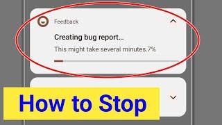 How to Stop Bug Report Notification In Mi Xiaomi  Redmi Phone।Disable Bug Report Notification