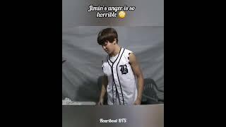 The way Jimin got angry at V  #shorts #ytshorts #bts
