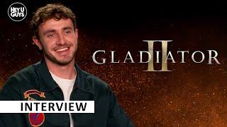 Paul Mescal on Gladiator 2, Ridley Scott (his love of Legend!), Denzel Washington, co-stars & more