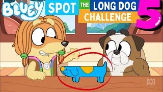  BLUEY - Spot the Long Dog Challenge 5‼️ | Disney Jr | ABC Kids