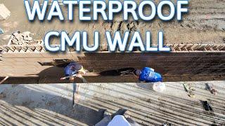 How To Waterproof A Cinder Block Retaining Wall... All Access 510-804-4646