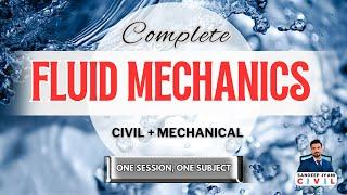 Fluid Mechanics | Civil Engineering | SSC JE | State AEN | SANDEEP JYANI