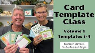 4 Different Card Making Templates | Card Template Class Vol. 1