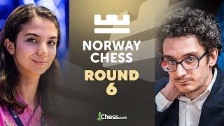 Norway Chess 2025: #1 Magnus v. World Champ Gukesh Rematch! Hikaru v. Fabi & Ju v. Lei | Rd 6