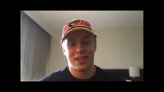 UMass hockey Scott Morrow 2021 NHL Draft introductory press conference Carolina Hurricanes