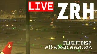  Live Airport Operation: SNOWING  Zurich Airport in Action! | Plane Spotting