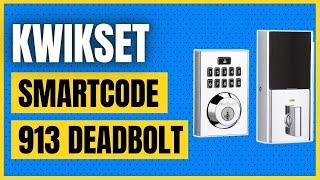 Kwikset Smartcode 913 Contemporary Electronic Deadbolt Featuring Smartkey