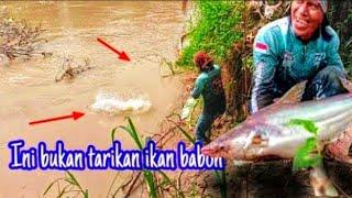 KAGEEEEET‼️ TIBA TIBA UMPAN JITU SAYA DITARIK KENCANG DARI DASAR SUNGAI