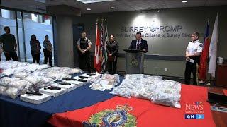 RCMP in British Columbia announce massive drug, weapons seizure