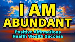 Morning Abundance | Morning Affirmations Gratitude | Positive Affirmations, Health, Wealth, Success