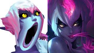 Evelynn - Splash Art vs Model In Game