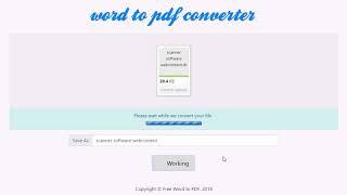 Convert word documents to pdf file format