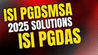 ISI PGDAS & PGDSMA 2024 QUESTION PAPER SOLUTION ANSWER WITH ANALYSIS USUFEL FOR 2025 2026  3