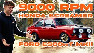 Honda S2000 F20C Powered Rally MKII Ford Escort | Meet your Heroes | 4K