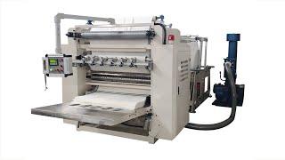 Automatic customize design embossing facial tissue making machine