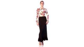 Reeta Rula Daywear For Women S, Floral Multi Color, Black